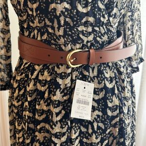 J.CREW LEATHER WAIST BELT | TAN XS